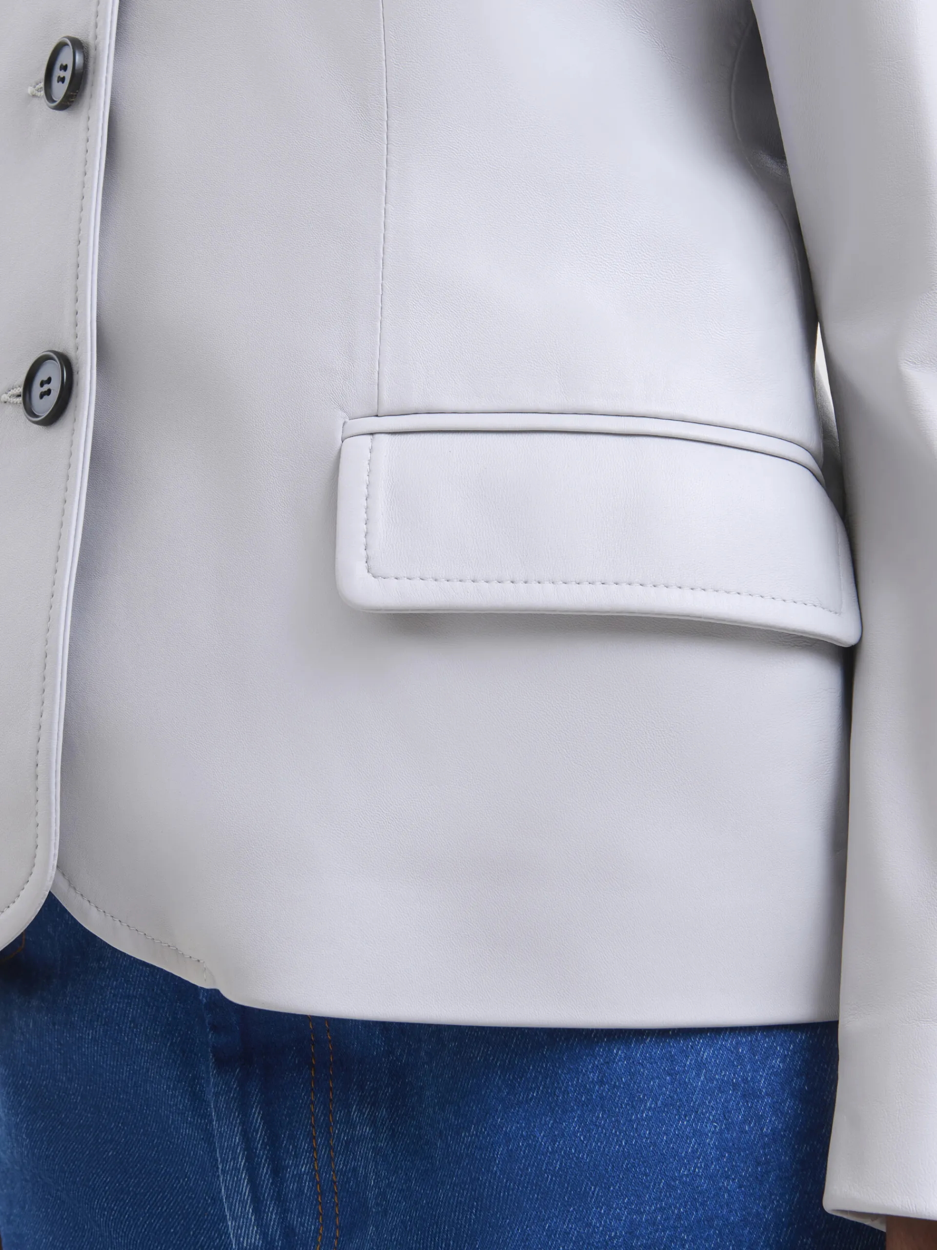 Coats & Jackets>Marni Grey Nappa Baby Jacket With Embossed Patch SODIUM