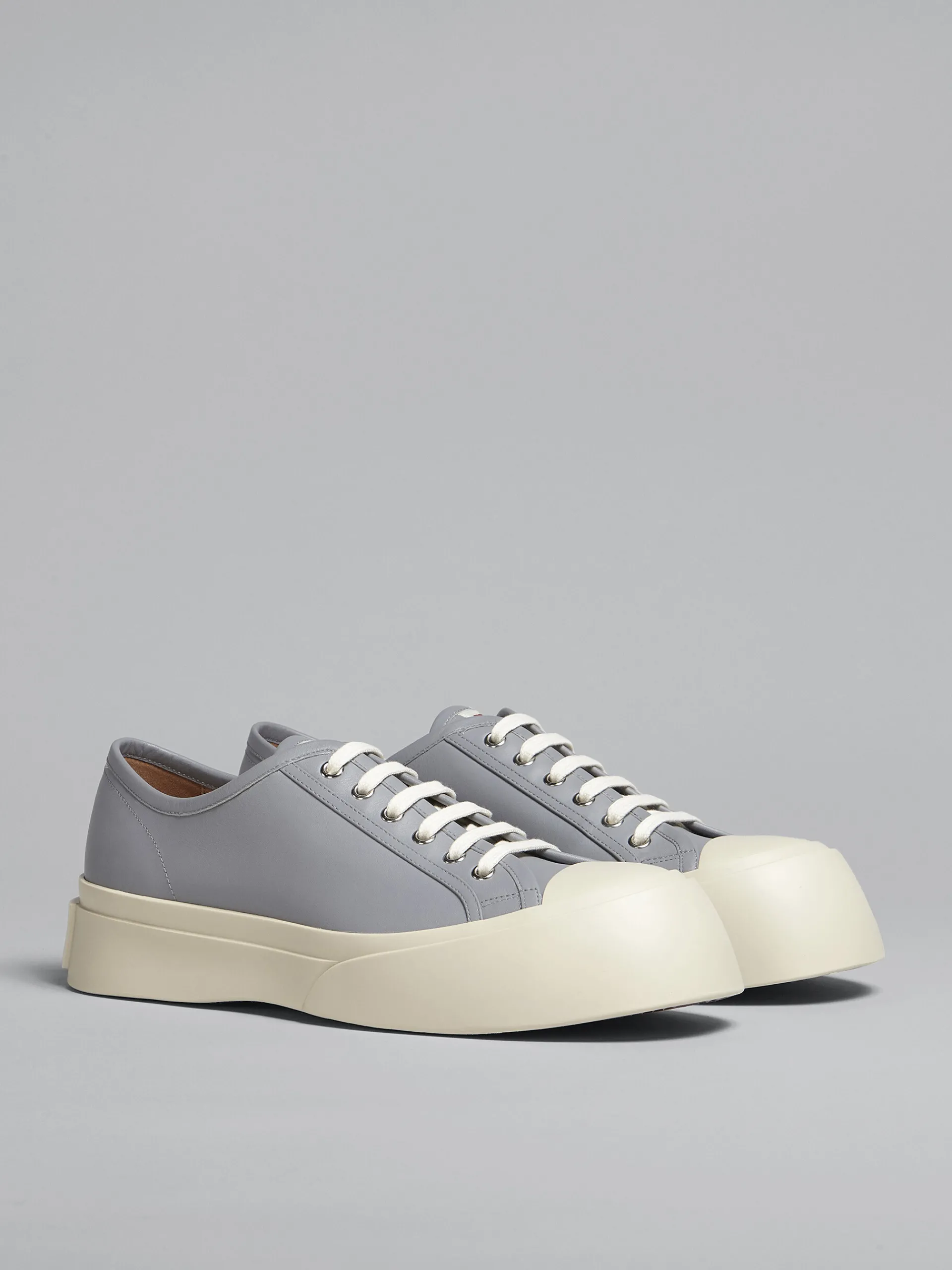 Sneakers | Pablo Sneakers>Marni Grey Nappa Leather PABLO Sneaker DOLPHIN