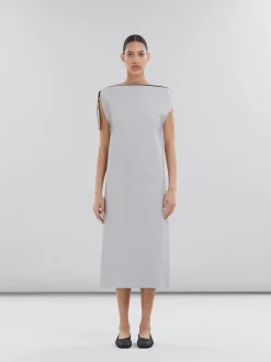 Dresses>Marni Grey Sleeveless Nappa Dress SODIUM