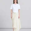 Skirts>Marni Light Beige Organic Toile Skirt With Jacket Lapels STONEWHITE