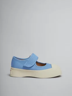 Sneakers | Pablo>Marni Light Blue Denim Mary Jane Sneaker LIGHTBLUE