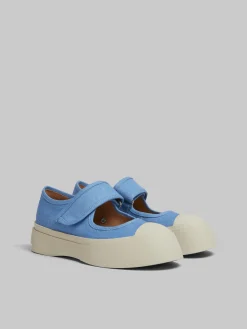 Sneakers | Pablo>Marni Light Blue Denim Mary Jane Sneaker LIGHTBLUE