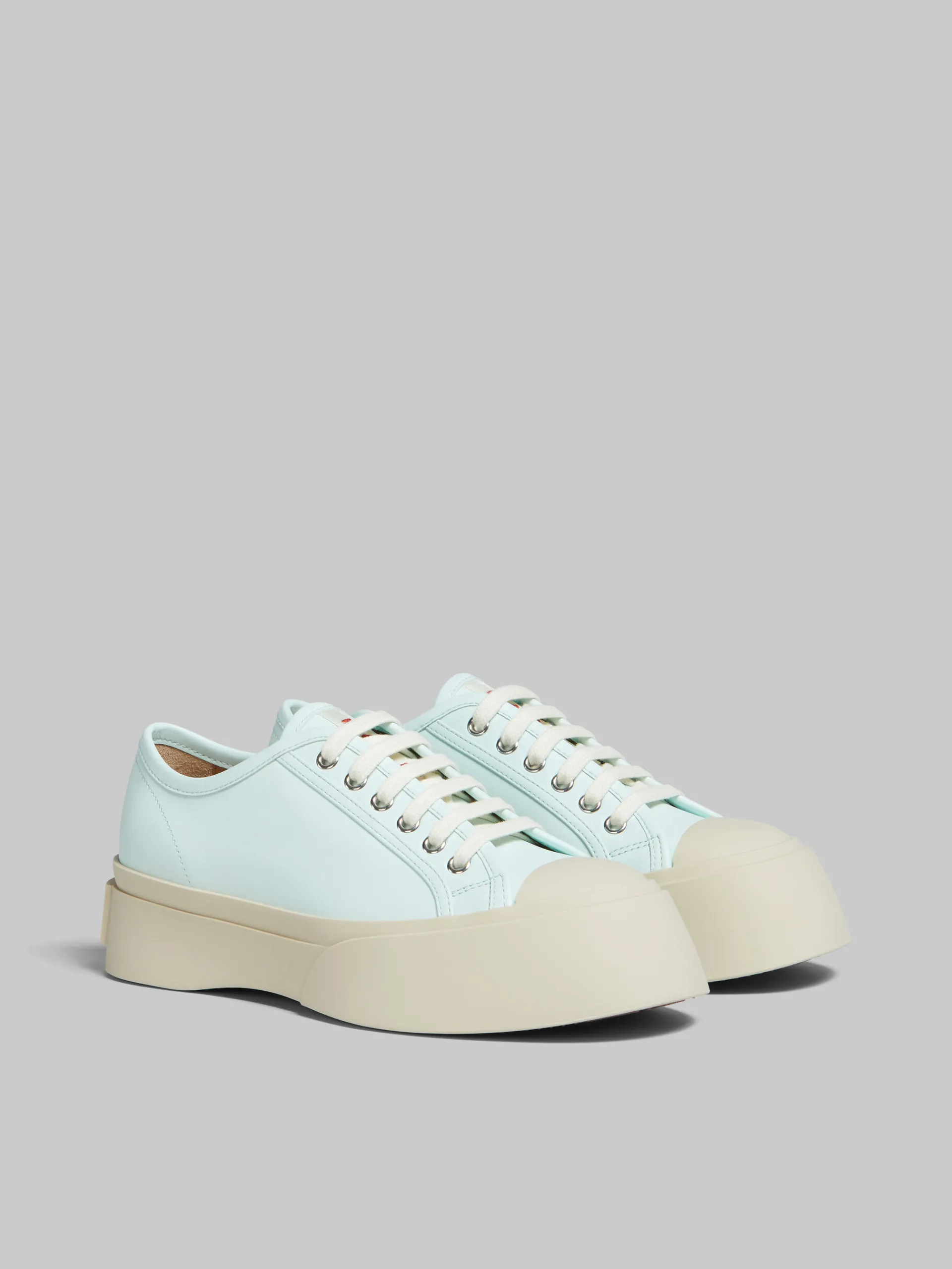Sneakers | Pablo>Marni Light Blue Nappa Leather Pablo Lace-up Sneaker MINERAL ICE