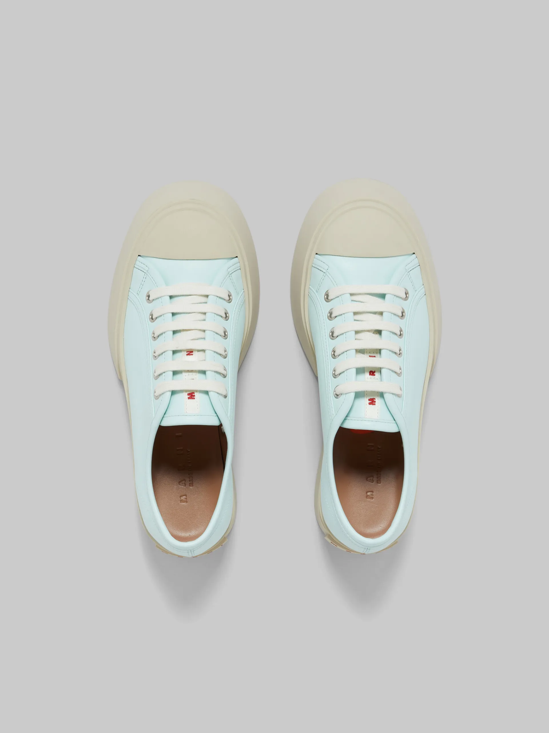 Sneakers | Pablo>Marni Light Blue Nappa Leather Pablo Lace-up Sneaker MINERAL ICE