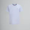 Tops & T-Shirts>Marni Light Blue Organic Cotton T-shirt With Mini Logo ILLUSIONBLUE