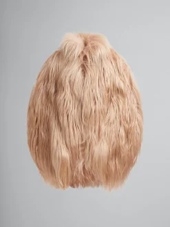 Coats & Jackets>Marni Light Pink Long Hair Short Coat POMPEII
