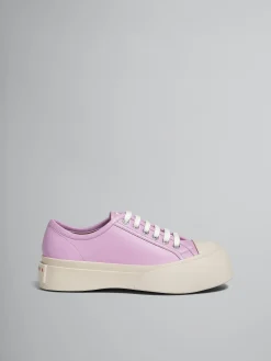 Sneakers | Pablo>Marni Lilac Nappa Leather Pablo Lace-up Sneaker DAHLIA/PURPLE