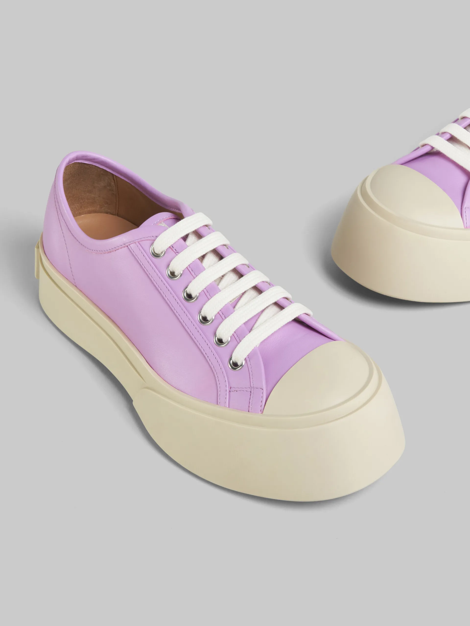 Sneakers | Pablo>Marni Lilac Nappa Leather Pablo Lace-up Sneaker DAHLIA/PURPLE
