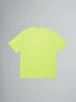Kids>Marni Lime Green T-shirt With Embroidered Logo SULPHUR SPRING