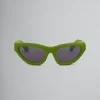 Sunglasses | Sunglasses>Marni Mavericks Furry Sunglasses GREEN