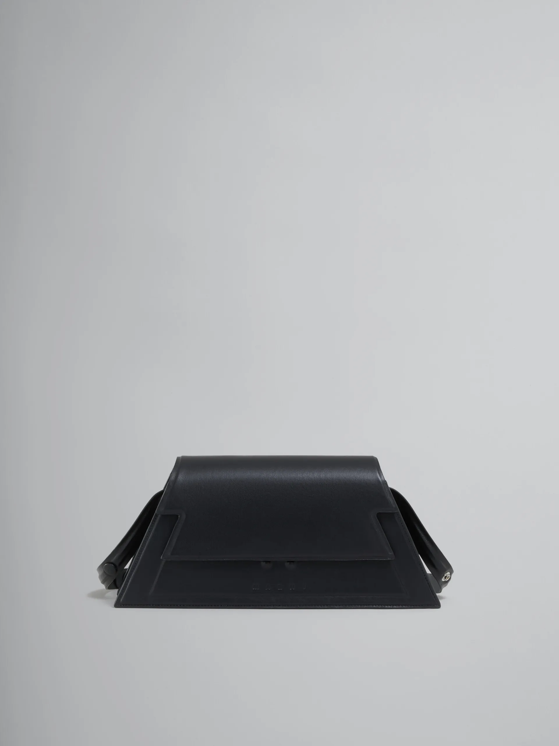 Shoulder Bags>Marni Medium Trunkoise Bag In Smooth Leather BLACK