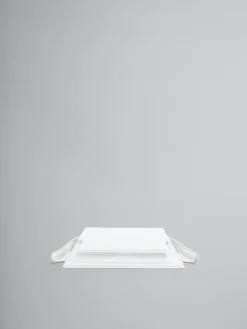 Shoulder Bags>Marni Mini Trunkoise Bag In Smooth White Leather LILYWHITE