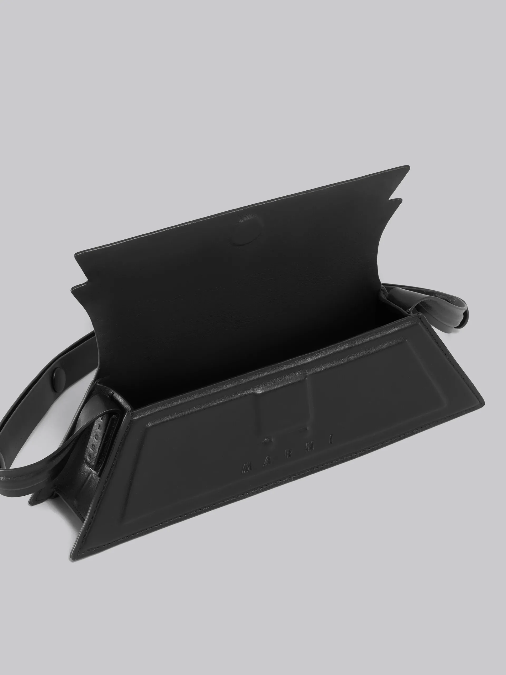 Shoulder Bags>Marni Mini Trunkoise Bag In Smooth Leather BLACK