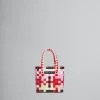 Kids>Marni Multicolor Woven Micro Basket Bag WHITE/BRIGHT RED/LILAC SACKET