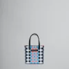 Kids>Marni Multicolor Woven Micro Basket Bag BLACK/WHITE/GREY