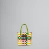 Kids>Marni Multicolor Woven Micro Basket Bag YELLOW/GREEN/PINK/WHITE