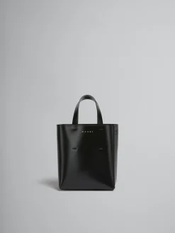 Tote Bags>Marni Museo Mini Bag In Leather BLACK