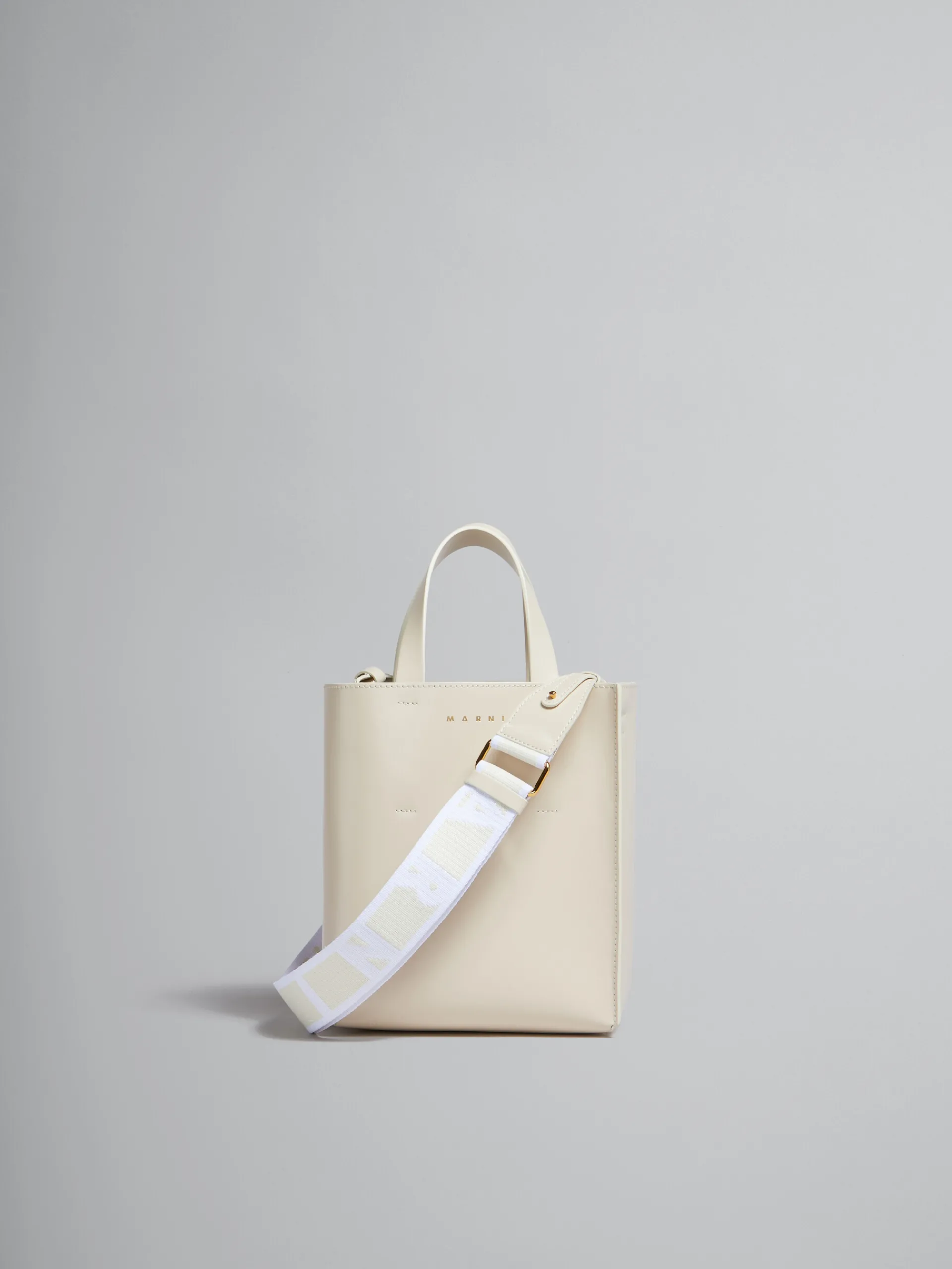 Crossbody Bags | Tote Bags>Marni Museo Mini Bag In Cream Leather SEASHELL