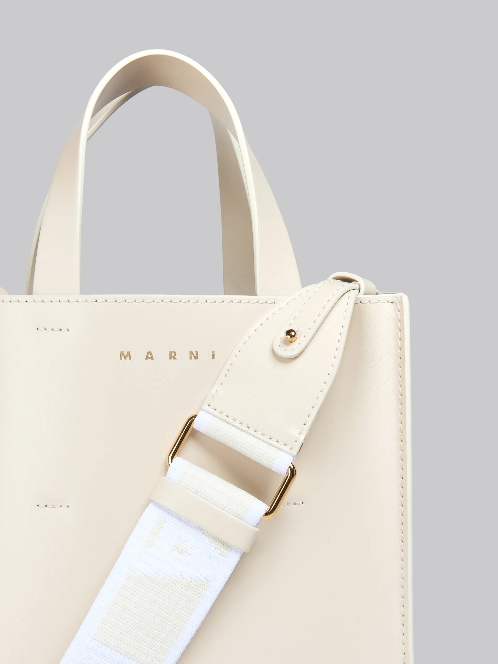 Crossbody Bags | Tote Bags>Marni Museo Mini Bag In Cream Leather SEASHELL