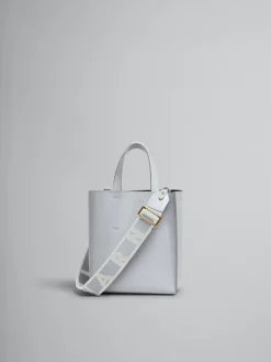 Tote Bags>Marni Museo Mini Bag In Grey Leather SODIUM