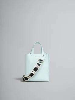 Crossbody Bags | Tote Bags>Marni Museo Mini Bag In Light Blue Leather MINERAL ICE