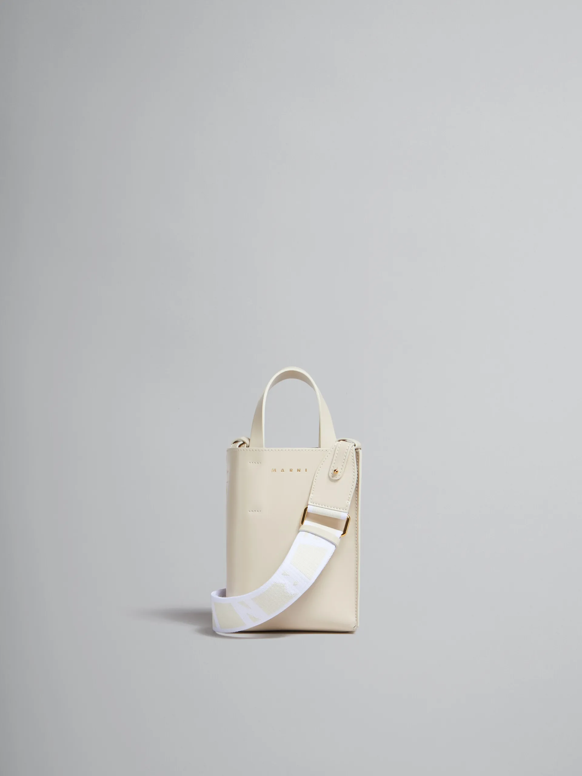 Crossbody Bags | Tote Bags>Marni MUSEO Nano Bag In Cream Leather SEASHELL