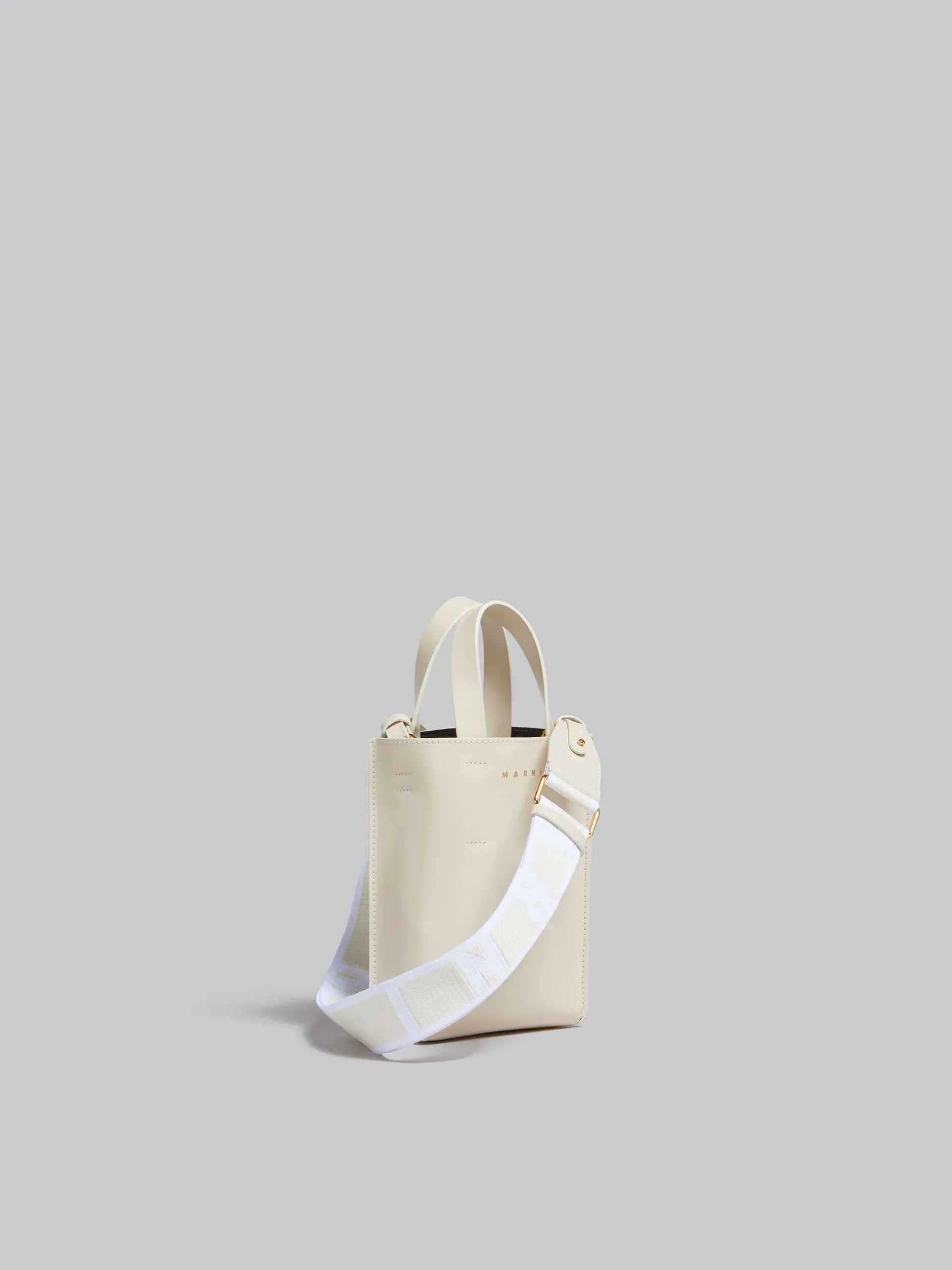 Crossbody Bags | Tote Bags>Marni MUSEO Nano Bag In Cream Leather SEASHELL