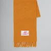 Scarves>Marni Orange Alpaca Scarf ARABESQUE/ARABESQUE