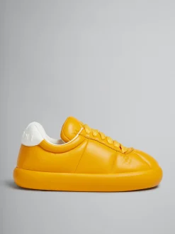 Sneakers>Marni Orange Leather BigFoot 2.0 Sneaker LIGHTORANGE