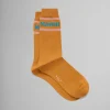 Socks>Marni Orange Socks With Logo Cuffs ARABESQUE/ARABESQUE