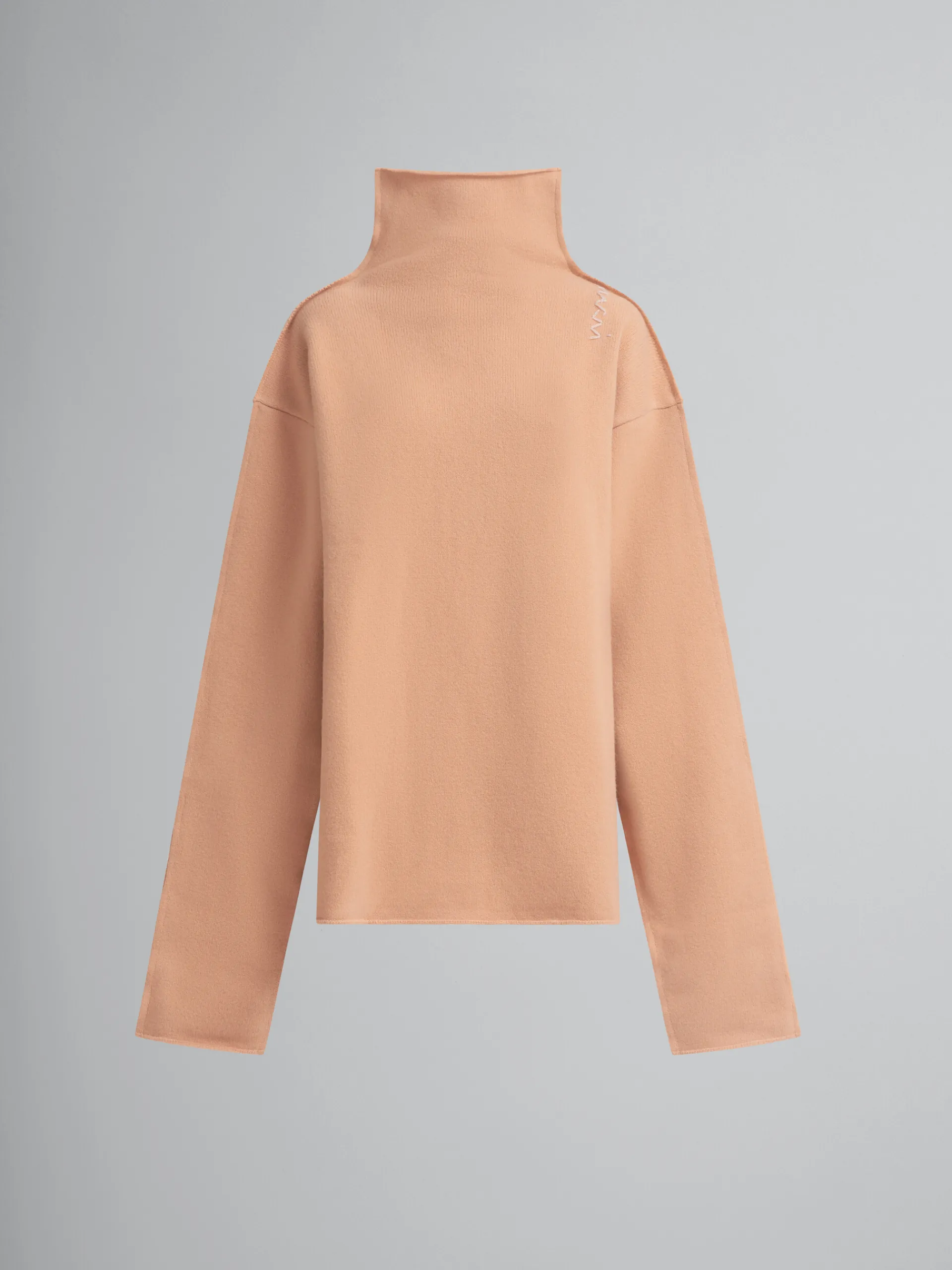 Knitwear>Marni Peach Pink Wool Sweater PALEPEACH