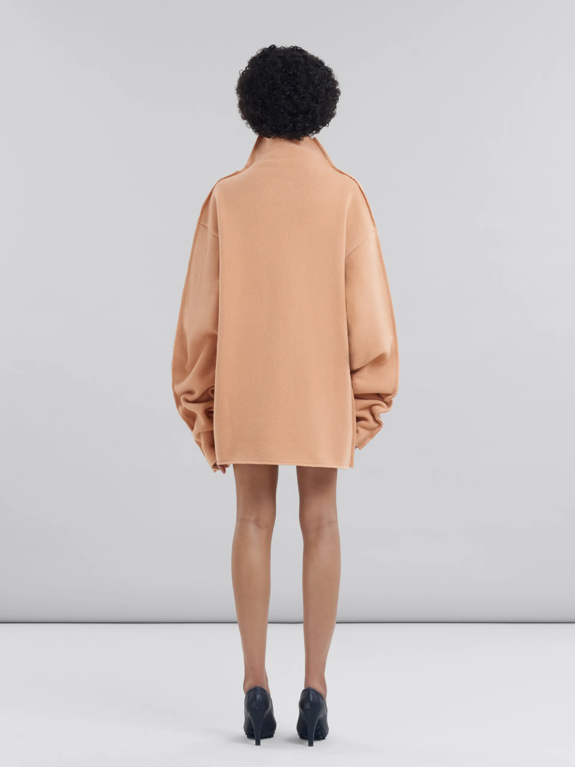 Knitwear>Marni Peach Pink Wool Sweater PALEPEACH