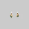 Earrings>Marni Drop Earrings With Green Gemstones PEARL
