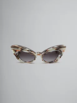 Sunglasses | Sunglasses>Marni Pearlescent Brown Caelicola Sunglasses Starshell