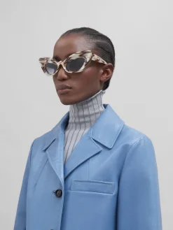 Sunglasses | Sunglasses>Marni Pearlescent Brown Caelicola Sunglasses Starshell