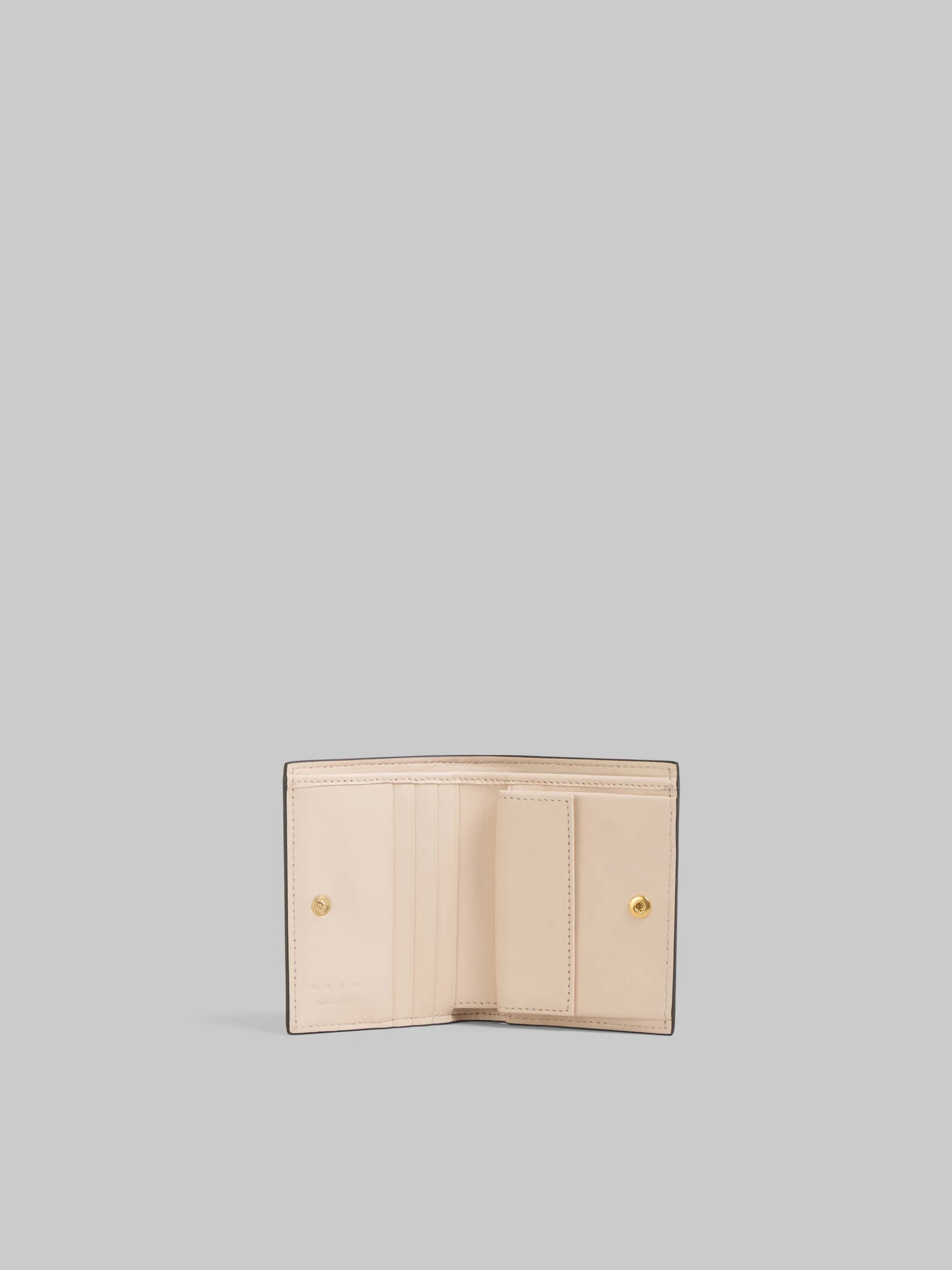 Wallets & Small Leather Goods>Marni Pink Bi-fold Wallet With Mending Embroidery ANTIQUEROSE