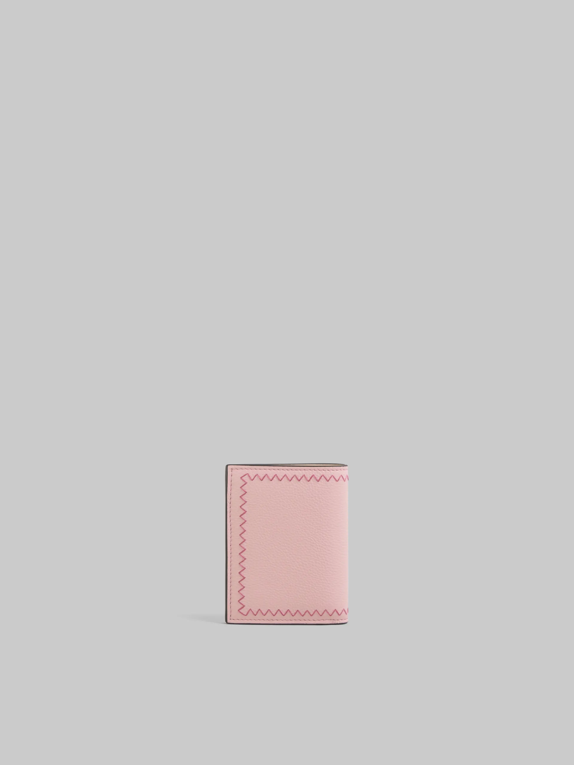 Wallets & Small Leather Goods>Marni Pink Bi-fold Wallet With Mending Embroidery ANTIQUEROSE