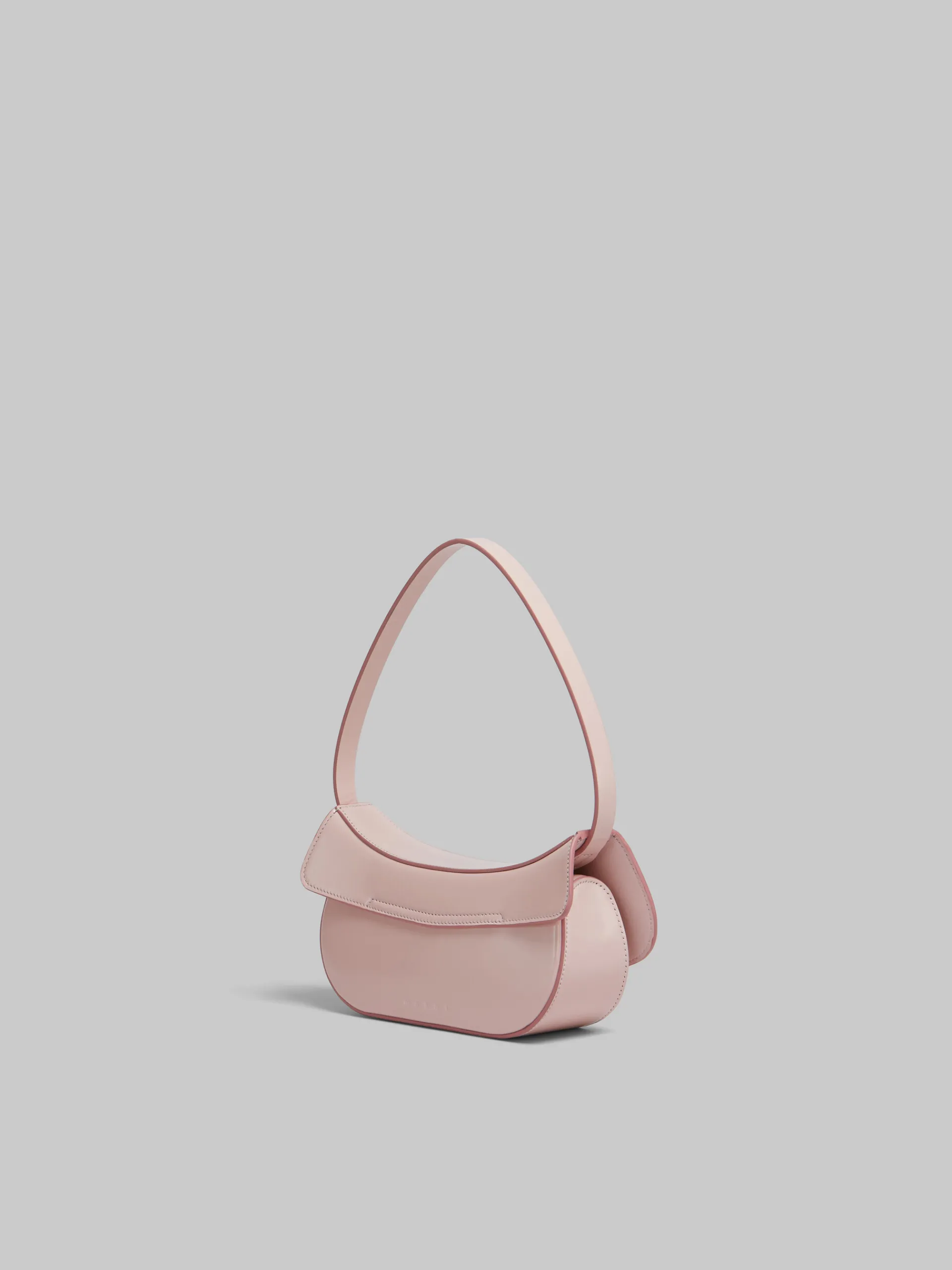 Shoulder Bags>Marni Pink Leather Butterfly Small Hobo Bag ANTIQUEROSE