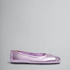 Flats>Marni Nappa Leather Seamless Little Bow Ballet Flat PINK