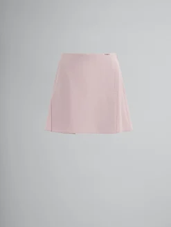 Matching Sets | Skirts>Marni Pink Stretch Wool Mini Skirt ANTIQUEROSE