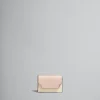 Wallets & Small Leather Goods>Marni Pink, White And Beige Saffiano Leather Tri-fold Wallet CAMELLIA/TALC