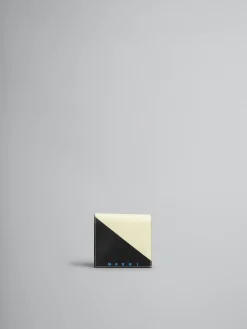 Wallets & Small Leather Goods>Marni Purple And Blue Tribeca Bifold Wallet SHELL/BLACK