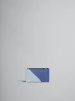Wallets & Small Leather Goods>Marni Purple And Blue Tribeca Card Case PRUNE VIOLETT/ SODIUM