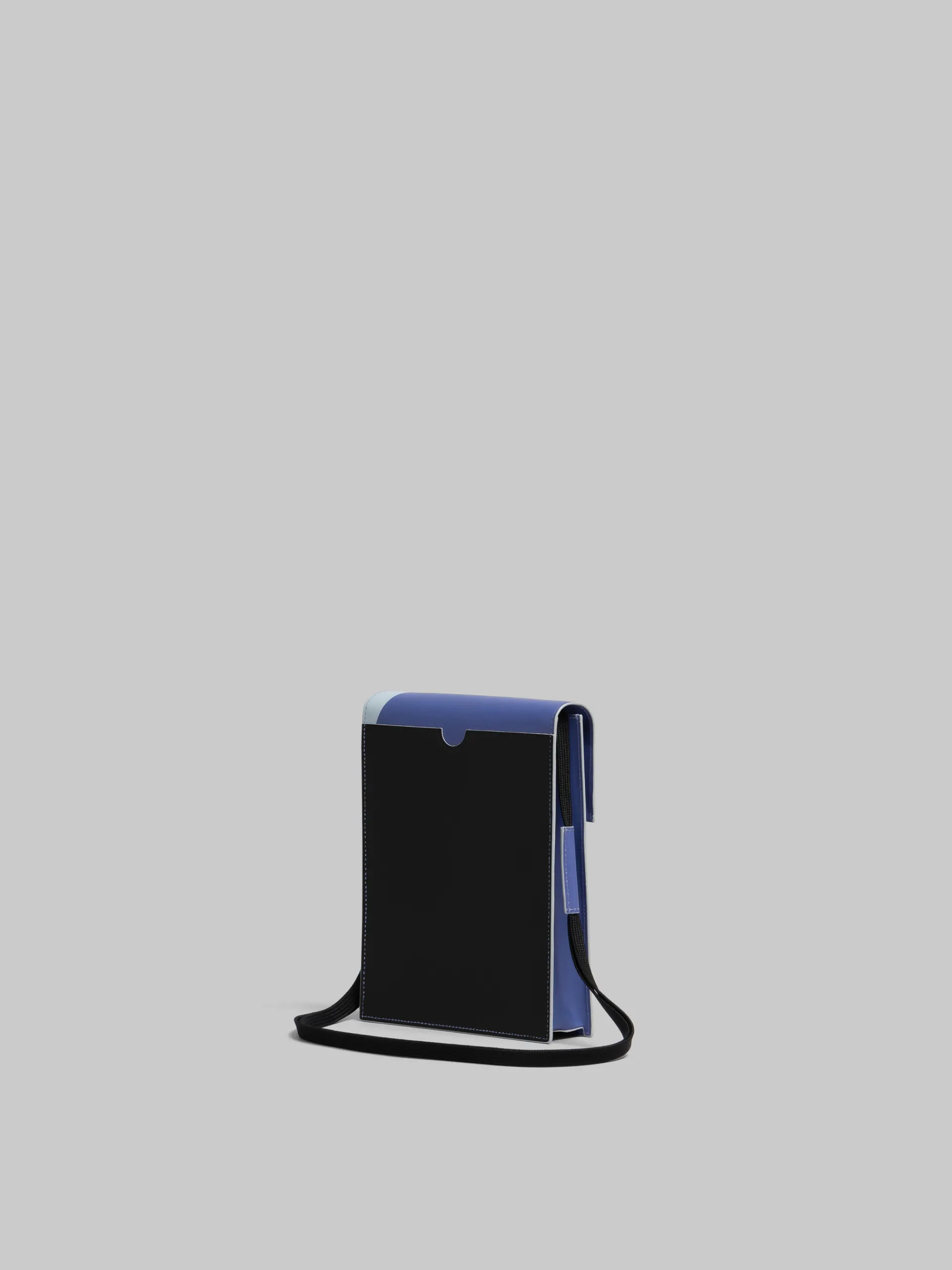 Crossbody Bags>Marni Purple And Blue Tribeca Pouch With Shoelace Strap PRUNE VIOLETT/ SODIUM