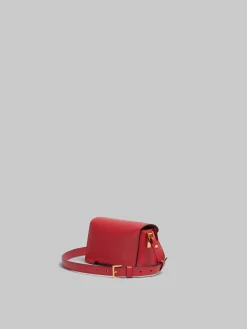 Trunkaroo Bag | Shoulder Bags>Marni Red Leather Trunkaroo Mini Shoulder Bag TULIP