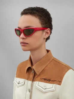 Sunglasses | Sunglasses>Marni Mavericks Sunglasses RED