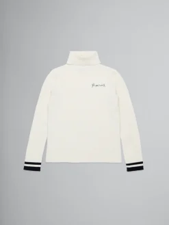 Kids>Marni Ribbed Cashmere-blend Jumper NATURAL