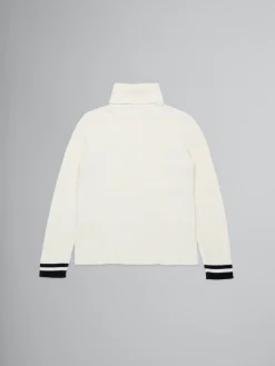 Kids>Marni Ribbed Cashmere-blend Jumper NATURAL