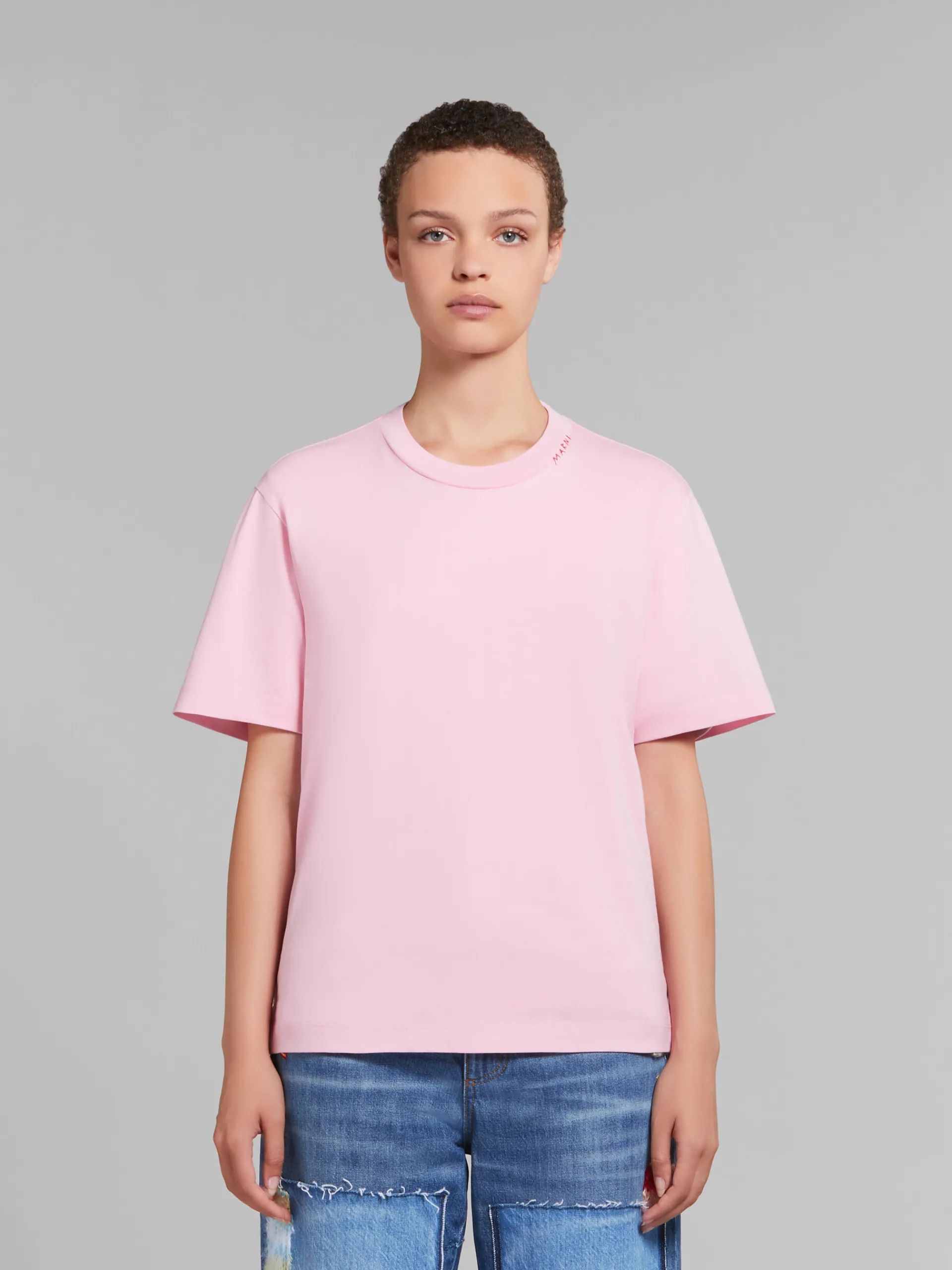 Tops & T-Shirts>Marni Set Of 3 Multicolour Organic Cotton T-shirts PINKGUMMY