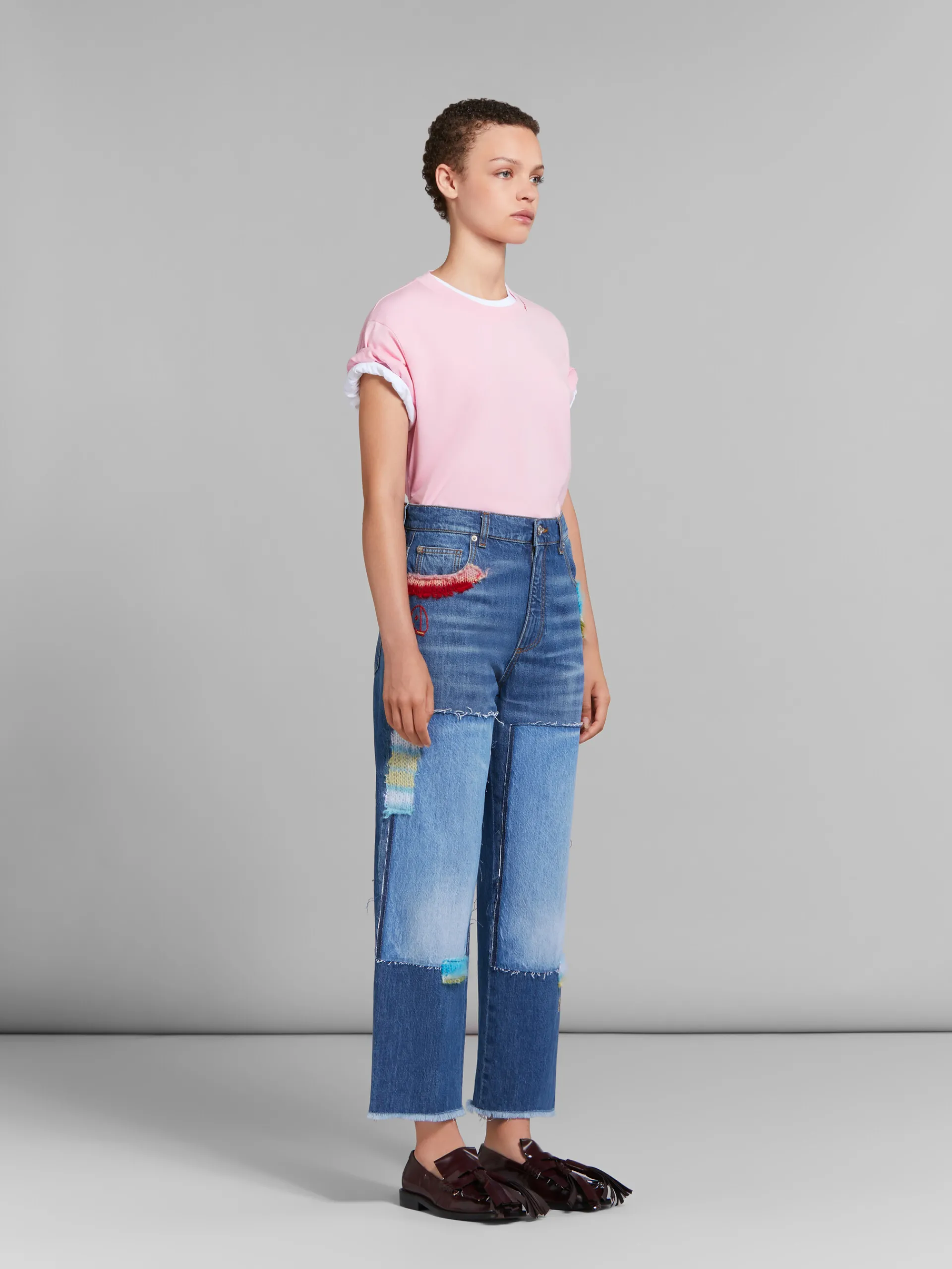 Tops & T-Shirts>Marni Set Of 3 Multicolour Organic Cotton T-shirts PINKGUMMY
